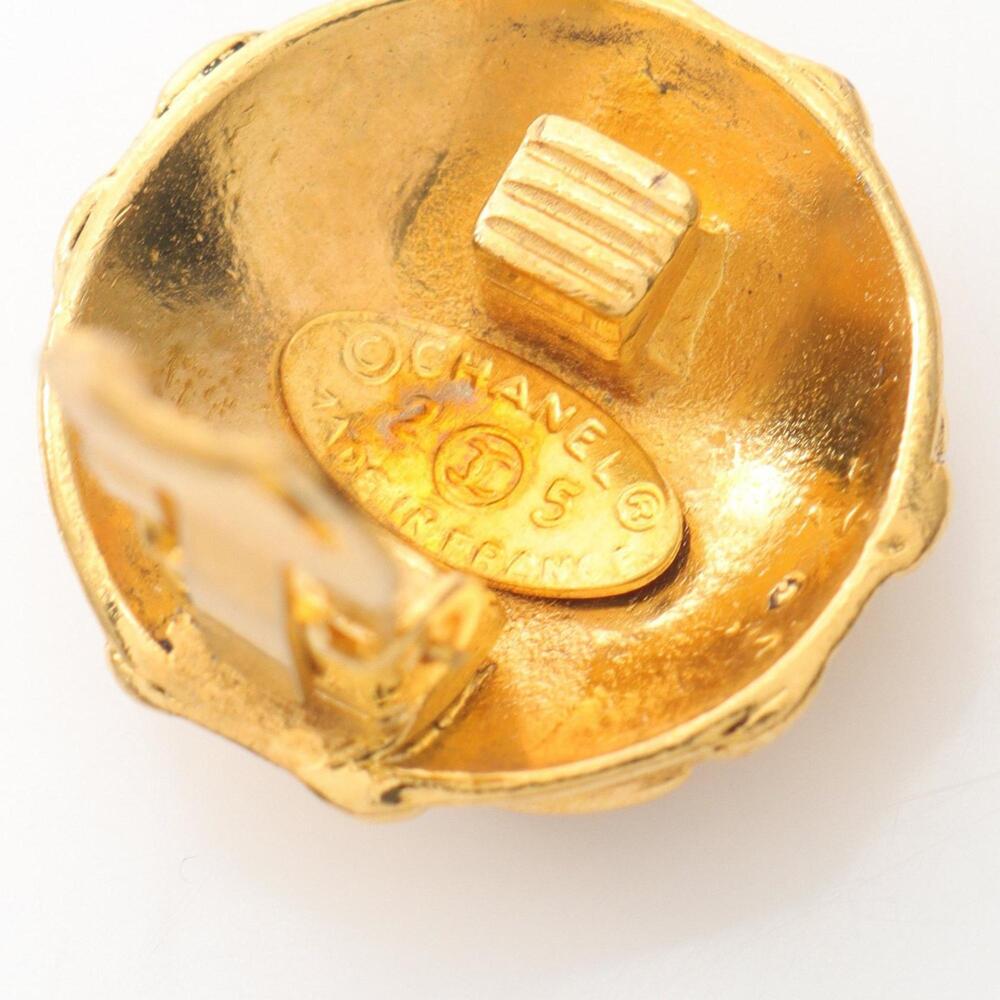CHANEL Gold Logo Earrings - Picture 3 of 6